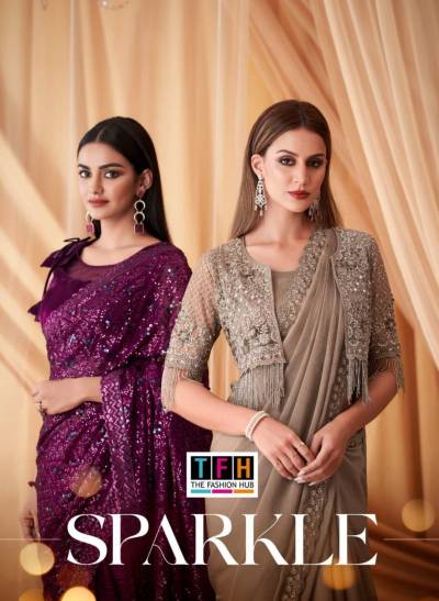 SPARKLE VOL-04 BY TFH GEORGETTE SAREE MANUFACTURER IN INDIA